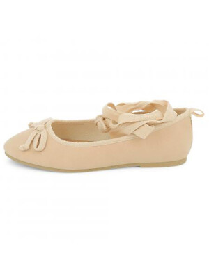 Kiabi Schuhe Ballerinas Damen Mädchen Nude Beige Schnürung Schleife EU 29 35 ...