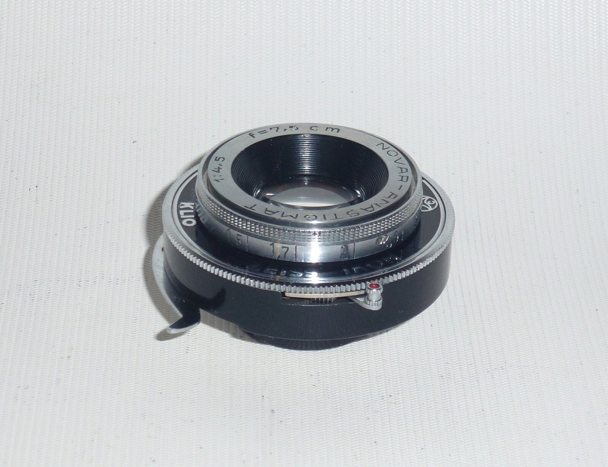 Novar-Anastigmat 4.5/75 Lens+KLIO Zeiss Ikon Shutter | eBay