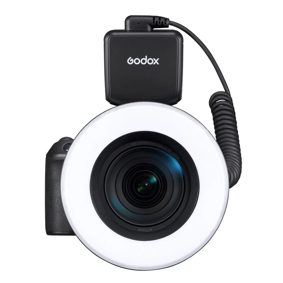 US Godox Ring72 Macro LED Ring Light With 8 Adapter Ring For Canon Nikon Sony - Image 2 of 4