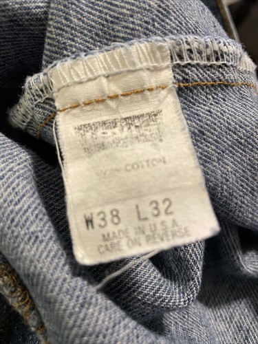 Vintage Levi Strauss Levi’s 505 blue Jeans Mens size 38x32 Made In USA - Picture 6 of 6