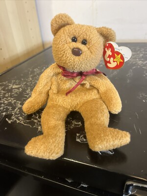 Ty Beanie Babies Curly The Bear Plush Toy - 4052 1996 new