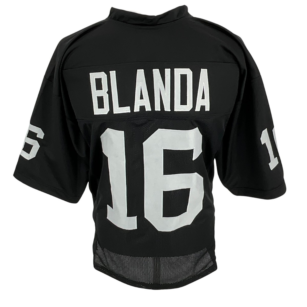 George Blanda Jersey Black Oakland | S-5XL Unsigned Custom Sewn
