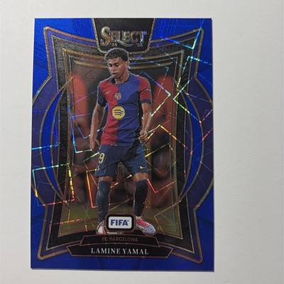 2024-25 Panini Select FIFA #7 Lamine Yamal Blue Lazer Prizm FC