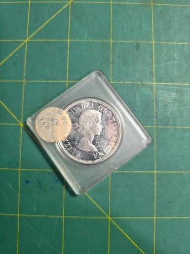 1964 QUEEN ELIZABETH II CANADA CANADIAN UNCIRCULATED SILVER DOLLAR