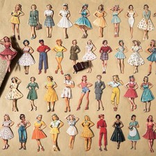 25Pcs Retro Beauty Ladies Paper Stickers Junk Journal Album Scrapbooking Crafts