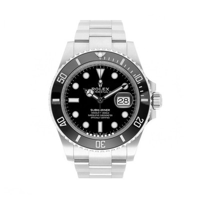 ROLEX SUBMARINER DATE 41 REF. 126610LN BLACK DIAL EDELSTAHL 2021 FULL SET LC100