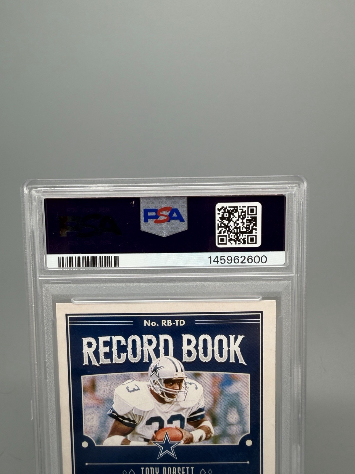 Tony Dorsett 2020 Legacy Record Book Black 1/1 Card #RB-TD PSA 8 view 5