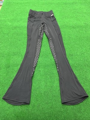Kerrits Ice Fil Full Seat Tech Riding Tight Wide Leg Black Womens Size XS