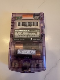 Game Boy Color CGB-001 Model 1998 Purple Transparent