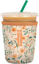 Javasok Iced Coffee Cold Soda Insulated Neoprene Cup Sleeve Small: 16-20Oz