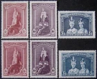 Australia 1937/49 high values, both paper types. Sg.176-8/176a-178a.
