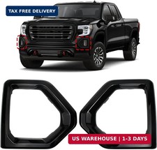 COOL STAR 1 Pair Front Fog Light Bezel Cover Exterior Trim Compatible with 2019-