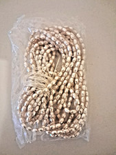 SEALED BAG 600 CZECH GLASS BAROQUE PEARLS 6.5 X 4.5 MM CREAMROSE