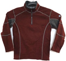 Kuhl Sweater Youth Medium 10-12 Maroon Kashmira Quarter Zip Outdoor Pullover
