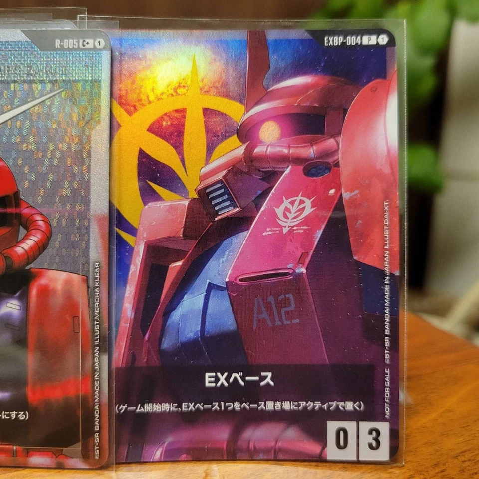 Gundam Card Game R005 C+ Resource set of 10 EXBP-004 EX Base Zaku II Char set - Image 2 of 4