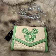 NWT Buckle-Down Disney Horizontal Crossbody - Mickey Mouse - Lime Slices