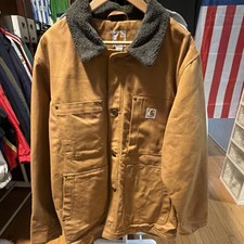 Carhartt Full Swing Mens Brown Lined Work Jacket L Regular 102707-211