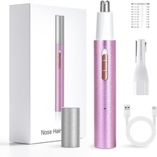 LED Display Ear and Nose Hair Trimmer Clipper for Men Women