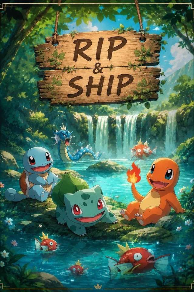 Mengka £1 Start! ⚡  Pokémon Rip & Ship