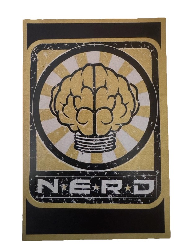 NERD Promotional Postcard Sticker Virgin Records Laptop Dance  CD Promo Hip Hop