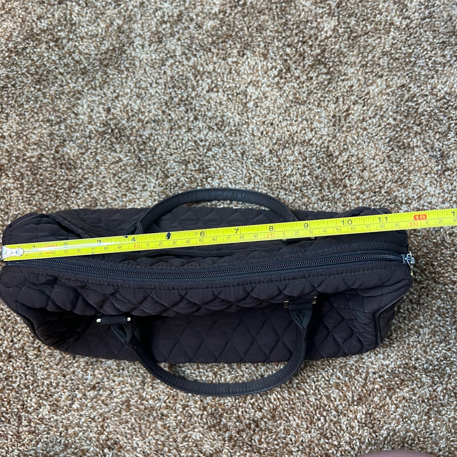 Vera Bradley simple basic solid quilted brown two… - image 7