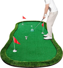 Golf Putting Green Indoor Outdoor Large Practice Putting Mat 5X10Ft/5X12Ft