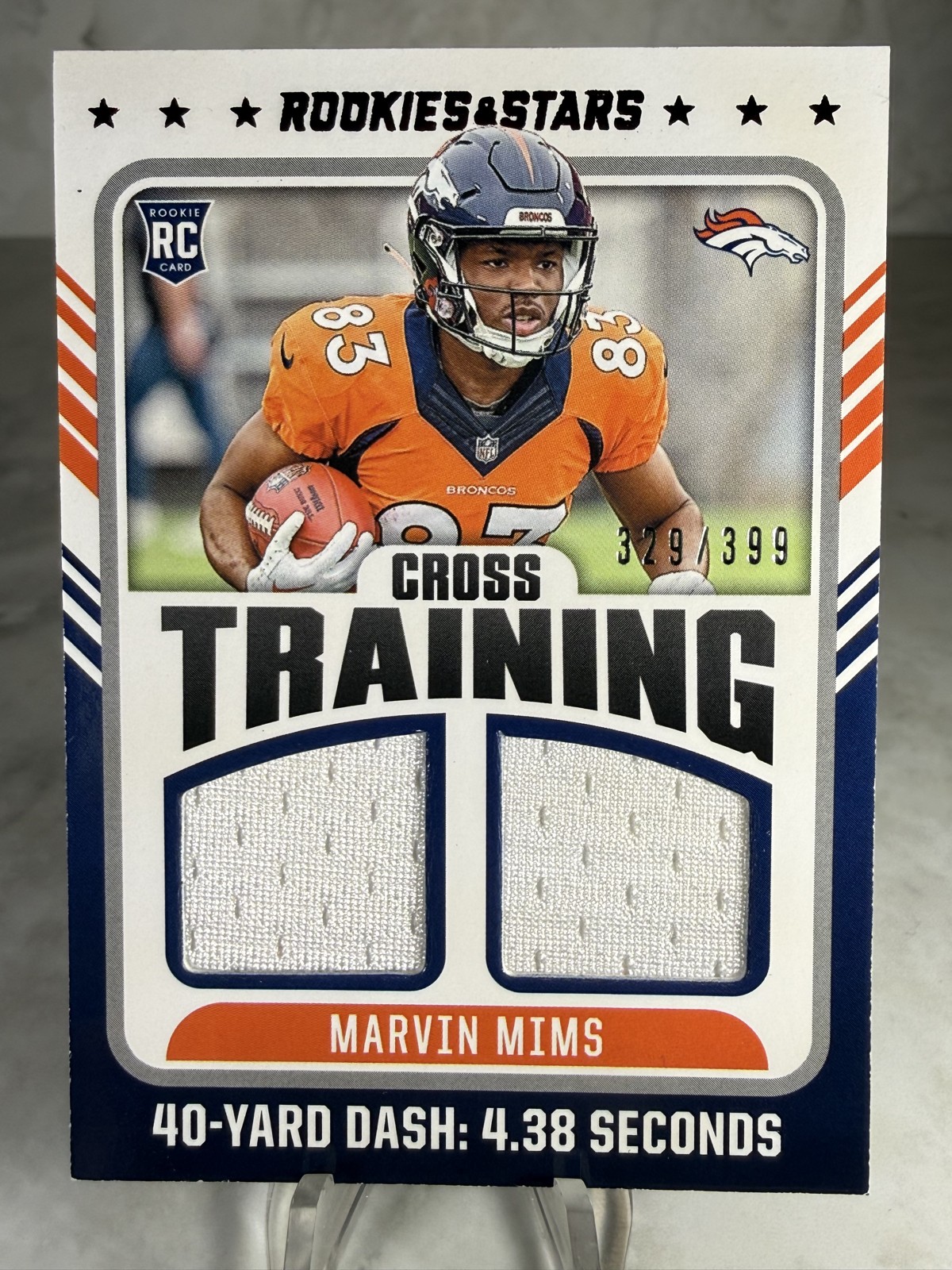 2023 Panini Rookies & Stars - Cross Training Marvin Mims #CT-MM /399 (MEM, RC)💎