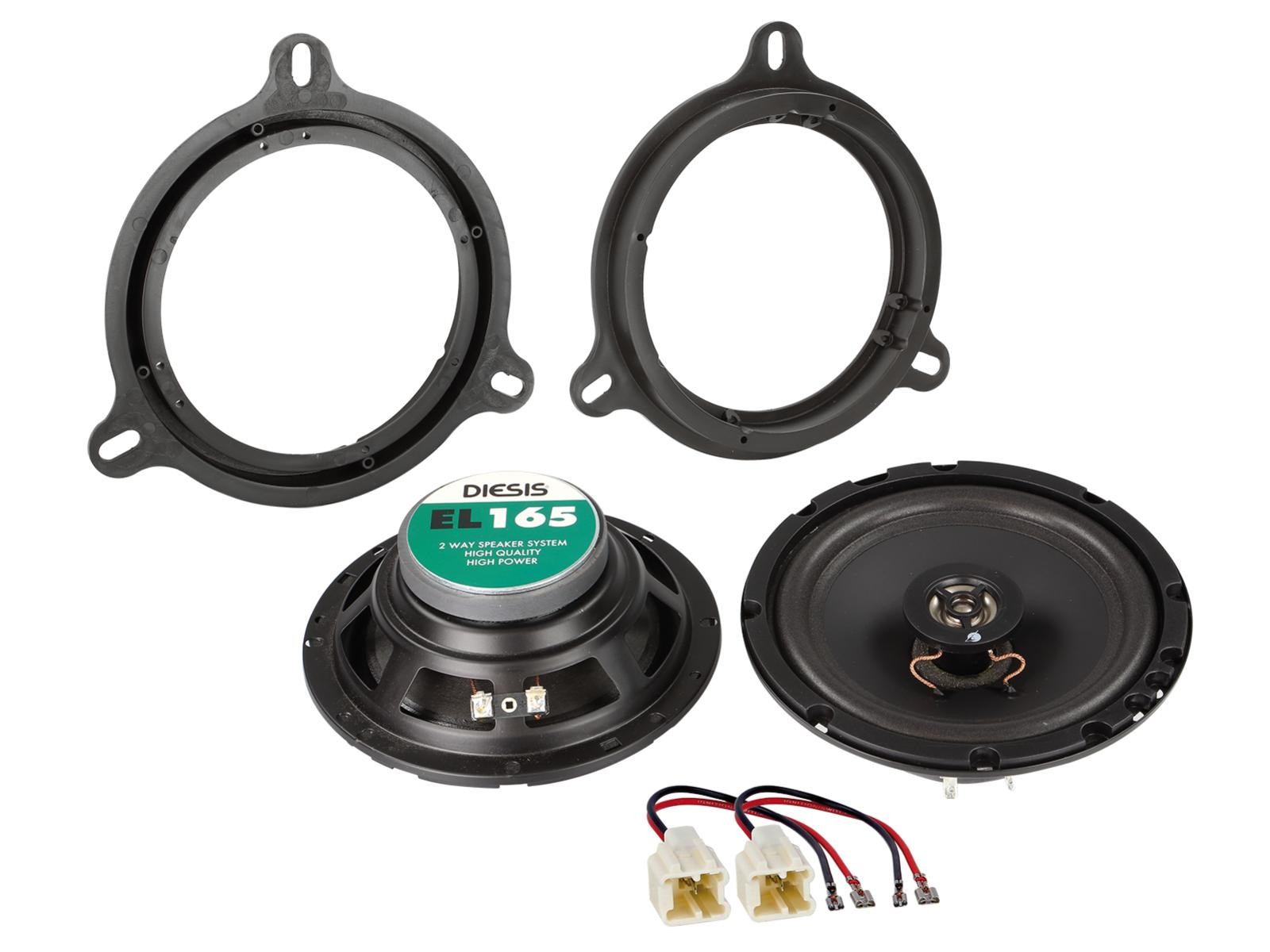 Kit haut-parleurs coaxiaux 10cm résolvant les vibrations pour Renault
