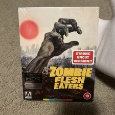 Zombie Flesh Eaters 4K UHD Blu-ray Arrow Video OOP Limited Arte Originale O-card