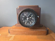 WW2 U.S. NAVY MARK I-BOAT CLOCK SETH THOMAS 1942 S/N 8780 