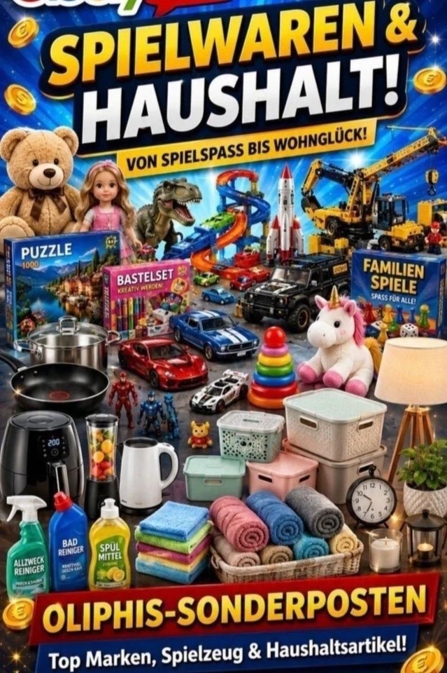 Baumarkt, Haushaltsartikel, Kleidung, Schuhe, Deko, und vieles mehr