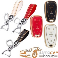 5 Button Remote Key Fob Case Cover For 2016-2022 Chevrolet Malibu Camaro Cruze