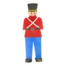 Vintage Wooden Toy Soldier Yard Art Christmas Decoration Large 3ft