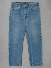 UD15417 2001 **LEVI'S** 505 REGULAR FIT STRAIGHT LEG JEANS 34x30 (msr 33"x30")