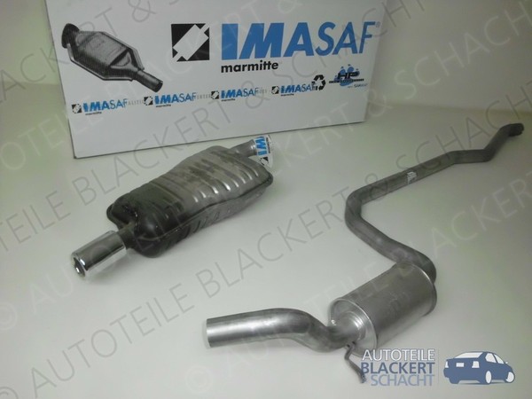 Imasaf Auspuffset Ab Kat für Ford Fiesta III 1.8 Xr2I 16V 1992-1995 | Msd+Esd-image