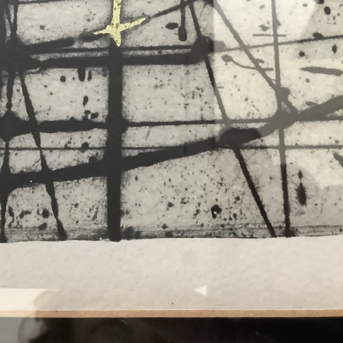 erhöhte Gravur Gold signiert Walter Valentini Ideale Stadt Rahmen nach Maß - Bild 5 von 11