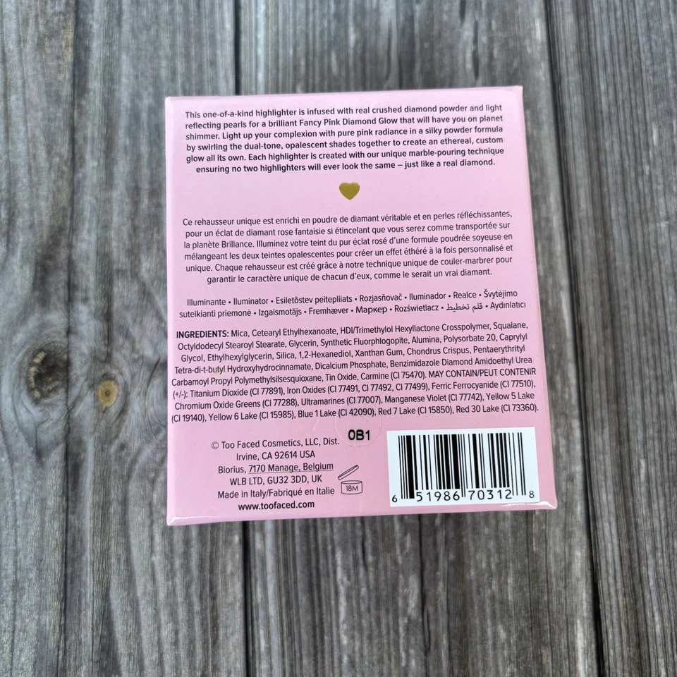 Too Faced Diamond Light Highlighter ~ Fancy Pink Diamond ~ 12g ~ BNIB - Image 3 of 4