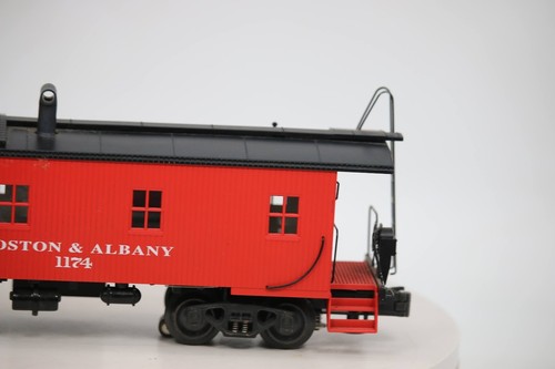 K LINE BOSTON & ALBANY RED OFF-CENTER CUPOLA CABOOSE K616-3181 O SCALE 1:48 - Picture 19 of 24