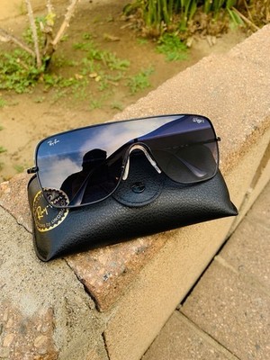 NEW Authentic Ray Ban Wings II RB3697 3697 Black Gradient One Size Fits All