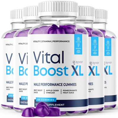 (5 Pack) Vital Boost XL Male Gummys Advanced Formula VitalBoost XL 300 Gummies