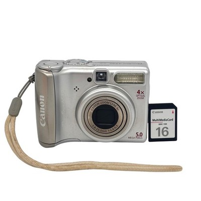 Canon PowerShot A530 Silver 5.0MP Digital Camera 4x Optical Zoom