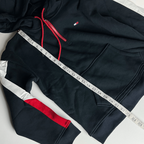 Tommy Hilfiger Vented Half-Zip Womens Active Hoodies Size M Black/Red NWOT - Picture 5 of 8
