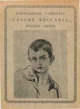 Tessera Associazione nazionale Cesare Beccaria - Milano, 1950/51/52