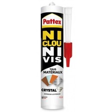 Colle de Fixation Pattex Ni Clou Ni Vis Crystal – Cartouche 290 g