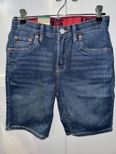NEW LEVIS Boys Shorts size 14 Regular 511 Jean Flex Stretch 27  Adjustable Waist