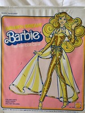 1980 Golden Dream Barbie Fashion Doll Case Closet 10" x 12"