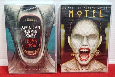 American Horror Story DVD Seasons 4 & 5 Hotel + Freak Show Series Factory Sealed