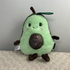 FAO Schwarz Avocado Plush Stuffed Animal Toy Green Brown Lovey