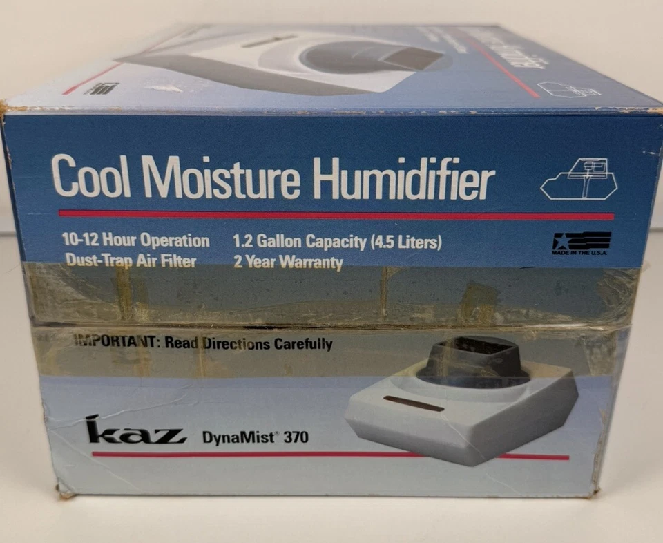Humidificador vaporizador caja abierta KAZ DynaMist 370 Cool Mist de colección Foto 3 de 4