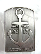 OBX 2017 Flying Pirate Race Crew Lapel Pin Anchor New Outer Banks 